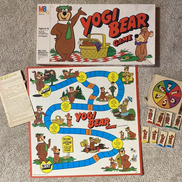 Yogi Bear Board Game 1980 Complete - Picture 2 of 6